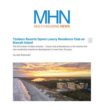Timbers Resorts Opens Luxury Residence Club on Kiawah Island